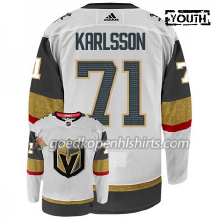 Vegas Golden Knights WILLIAM KARLSSON 71 Adidas Wit Authentic Shirt - Kinderen